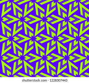 Traditional geometric seamless pattern for wallpaper, textile. Vector illustration