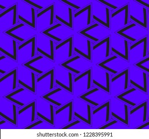 Traditional geometric seamless pattern for wallpaper, textile. Vector illustration