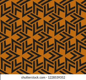 Traditional geometric seamless pattern for wallpaper, textile. Vector illustration