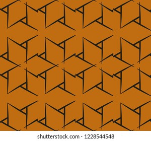 Traditional geometric seamless pattern for wallpaper, textile. Vector illustration