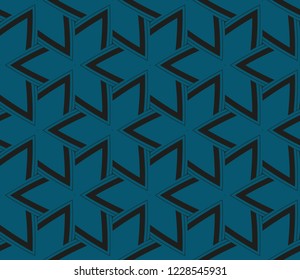Traditional geometric seamless pattern for wallpaper, textile. Vector illustration
