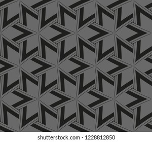 Traditional geometric seamless pattern for wallpaper, textile. Vector illustration