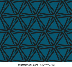 Traditional geometric seamless pattern for wallpaper, textile. Vector illustration
