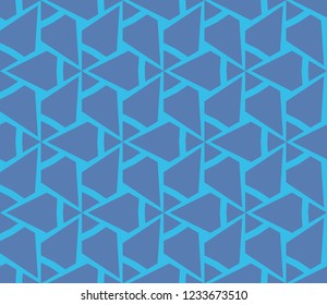 Traditional geometric seamless pattern for wallpaper, textile. Vector illustration