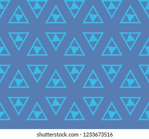 Traditional geometric seamless pattern for wallpaper, textile. Vector illustration