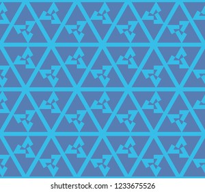 Traditional geometric seamless pattern for wallpaper, textile. Vector illustration