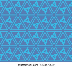 Traditional geometric seamless pattern for wallpaper, textile. Vector illustration