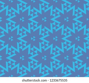 Traditional geometric seamless pattern for wallpaper, textile. Vector illustration
