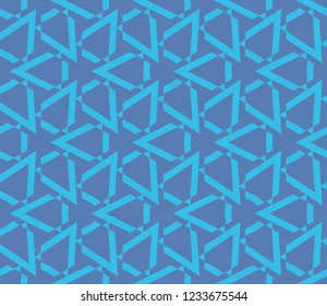 Traditional geometric seamless pattern for wallpaper, textile. Vector illustration