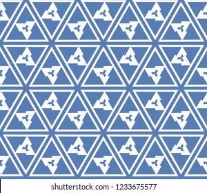 Traditional geometric seamless pattern for wallpaper, textile. Vector illustration