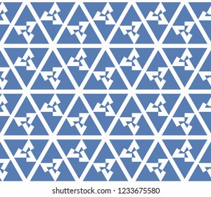Traditional geometric seamless pattern for wallpaper, textile. Vector illustration