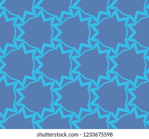 Traditional geometric seamless pattern for wallpaper, textile. Vector illustration