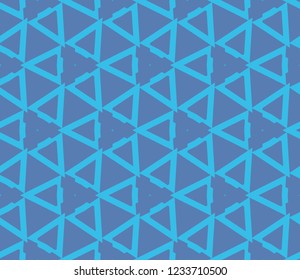 Traditional geometric seamless pattern for wallpaper, textile. Vector illustration