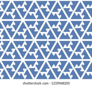 Traditional geometric seamless pattern for wallpaper, textile. Vector illustration