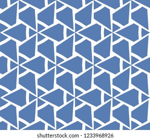 Traditional geometric seamless pattern for wallpaper, textile. Vector illustration