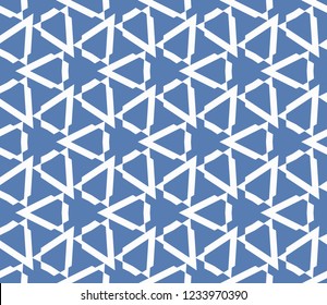 Traditional geometric seamless pattern for wallpaper, textile. Vector illustration