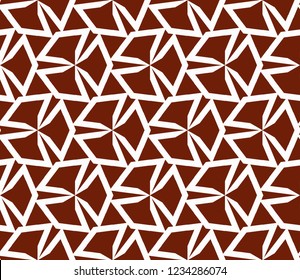 Traditional geometric seamless pattern for wallpaper, textile. Vector illustration