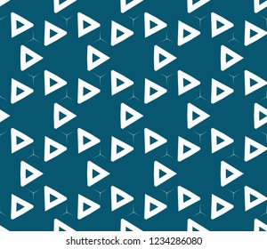 Traditional geometric seamless pattern for wallpaper, textile. Vector illustration