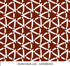 Traditional geometric seamless pattern for wallpaper, textile. Vector illustration