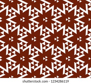 Traditional geometric seamless pattern for wallpaper, textile. Vector illustration