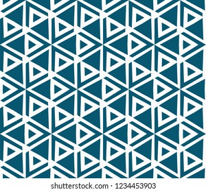 Traditional geometric seamless pattern for wallpaper, textile. Vector illustration