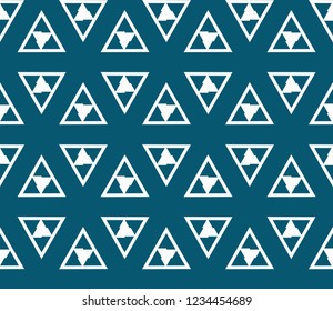 Traditional geometric seamless pattern for wallpaper, textile. Vector illustration