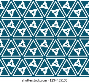 Traditional geometric seamless pattern for wallpaper, textile. Vector illustration
