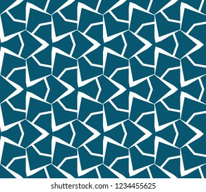Traditional geometric seamless pattern for wallpaper, textile. Vector illustration