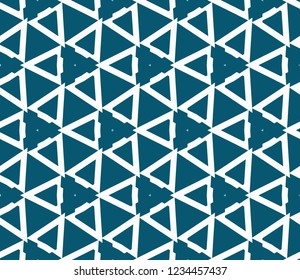 Traditional geometric seamless pattern for wallpaper, textile. Vector illustration