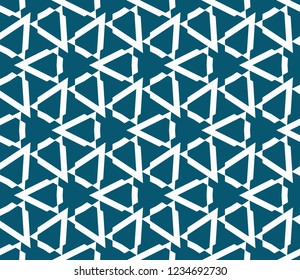 Traditional geometric seamless pattern for wallpaper, textile. Vector illustration