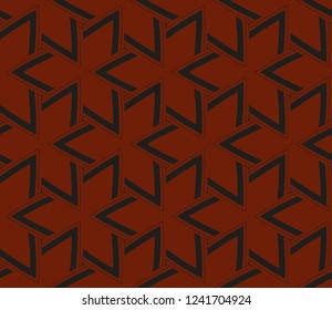 Traditional geometric seamless pattern for wallpaper, textile. Vector illustration