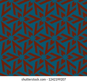 Traditional geometric seamless pattern for wallpaper, textile. Vector illustration