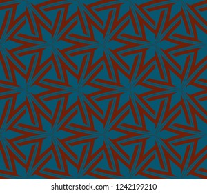 Traditional geometric seamless pattern for wallpaper, textile. Vector illustration