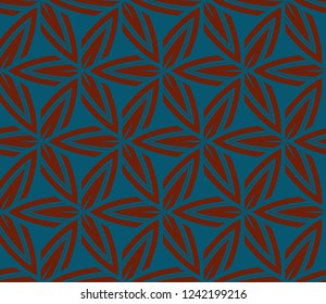 Traditional geometric seamless pattern for wallpaper, textile. Vector illustration