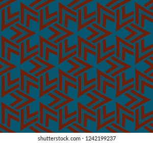 Traditional geometric seamless pattern for wallpaper, textile. Vector illustration