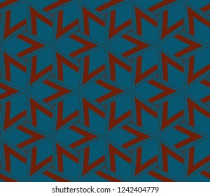 Traditional geometric seamless pattern for wallpaper, textile. Vector illustration