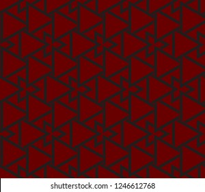 Traditional geometric seamless pattern for wallpaper, textile. Vector illustration