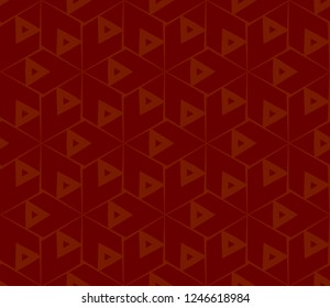 Traditional geometric seamless pattern for wallpaper, textile. Vector illustration