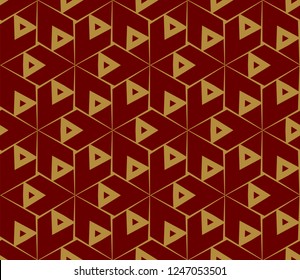 Traditional geometric seamless pattern for wallpaper, textile. Vector illustration
