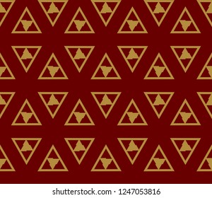 Traditional geometric seamless pattern for wallpaper, textile. Vector illustration