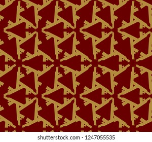 Traditional geometric seamless pattern for wallpaper, textile. Vector illustration