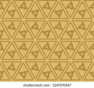 Traditional geometric seamless pattern for wallpaper, textile. Vector illustration