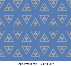 Traditional geometric seamless pattern for wallpaper, textile. Vector illustration