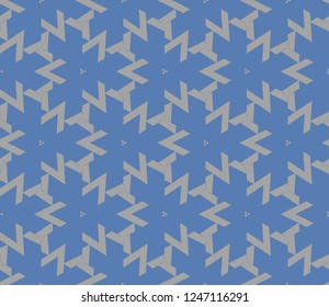 Traditional geometric seamless pattern for wallpaper, textile. Vector illustration
