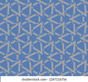 Traditional geometric seamless pattern for wallpaper, textile. Vector illustration