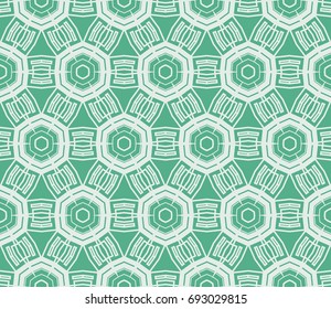 Traditional geometric seamless pattern for wallpaper, textile. Vector illustration