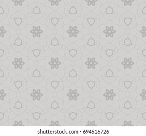 Traditional geometric seamless pattern for wallpaper, textile. Vector illustration