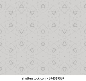 Traditional geometric seamless pattern for wallpaper, textile. Vector illustration