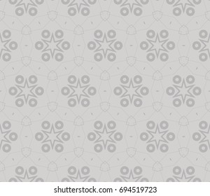 Traditional geometric seamless pattern for wallpaper, textile. Vector illustration