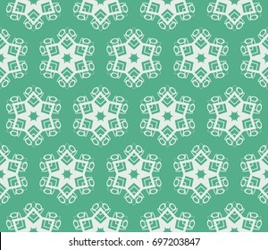 Traditional geometric seamless pattern for wallpaper, textile. Vector illustration